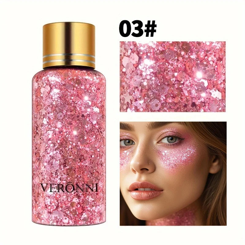 Sparkling Glitter Gel for Face, Body, and Hair - 24