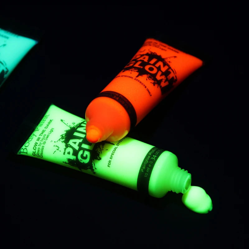 Neon UV Glow Face and Body Paint for Parties and Festivals