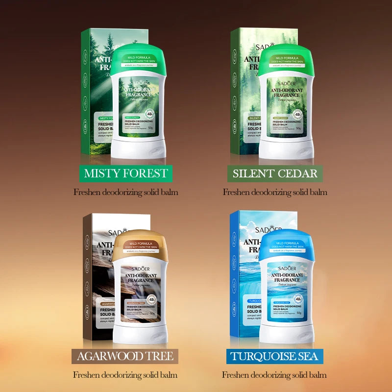 Solid Deodorant Balm for Daily Odor Control