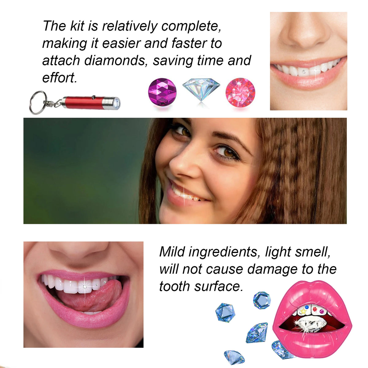 DIY Professional Tooth Gem Kit for Sparkling Dental Jewelry