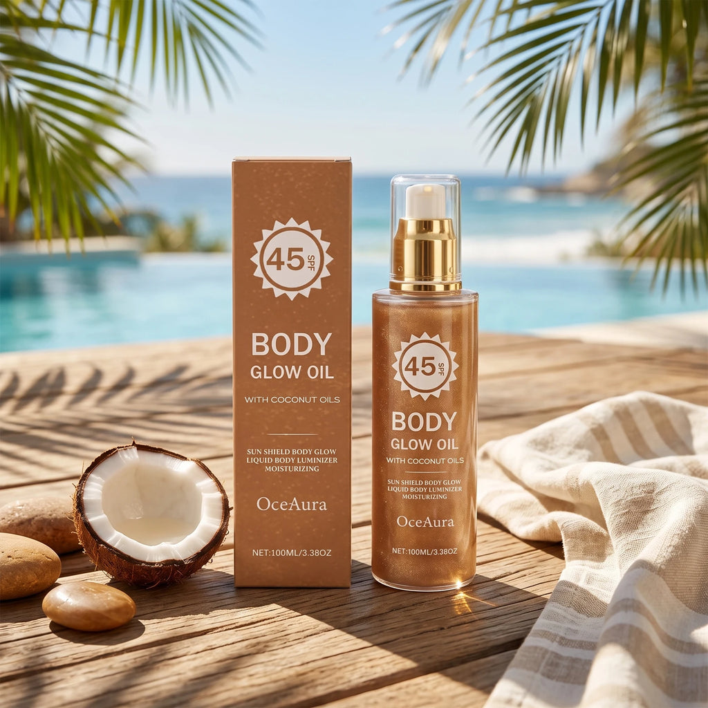 SPF 45 Shimmering Body Glow Oil
