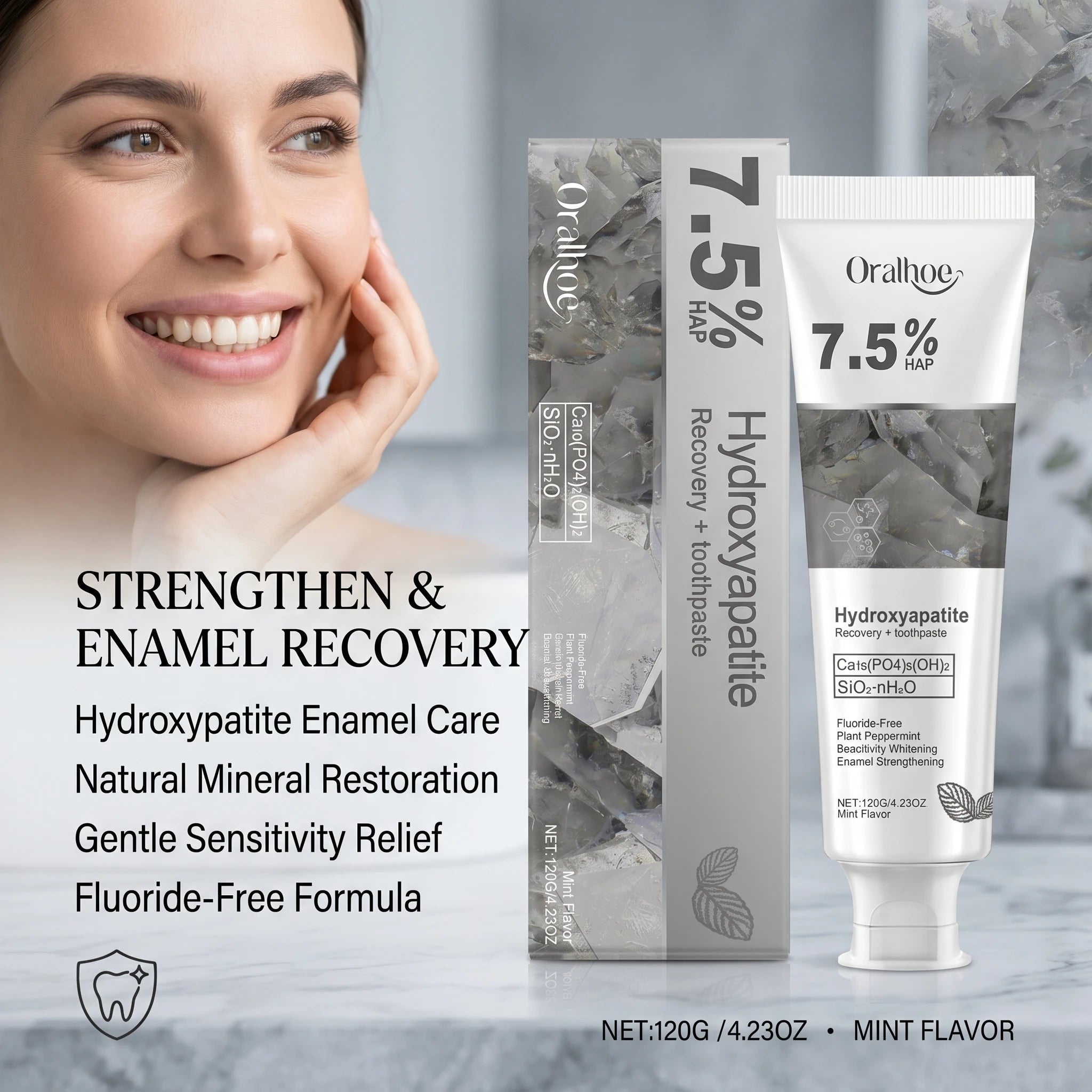 Hydroxyapatite Enamel Repair and Whitening Toothpaste - 2