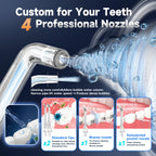 Portable Cordless Water Flosser for Deep Teeth Cleaning