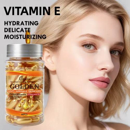 Anti-Wrinkle Facial Serum Capsules for Smooth Hydrated Skin