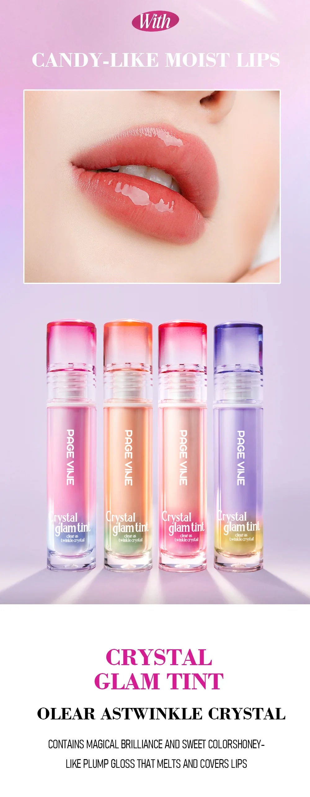 Crystal Charm Tinted Lip Gloss - 9