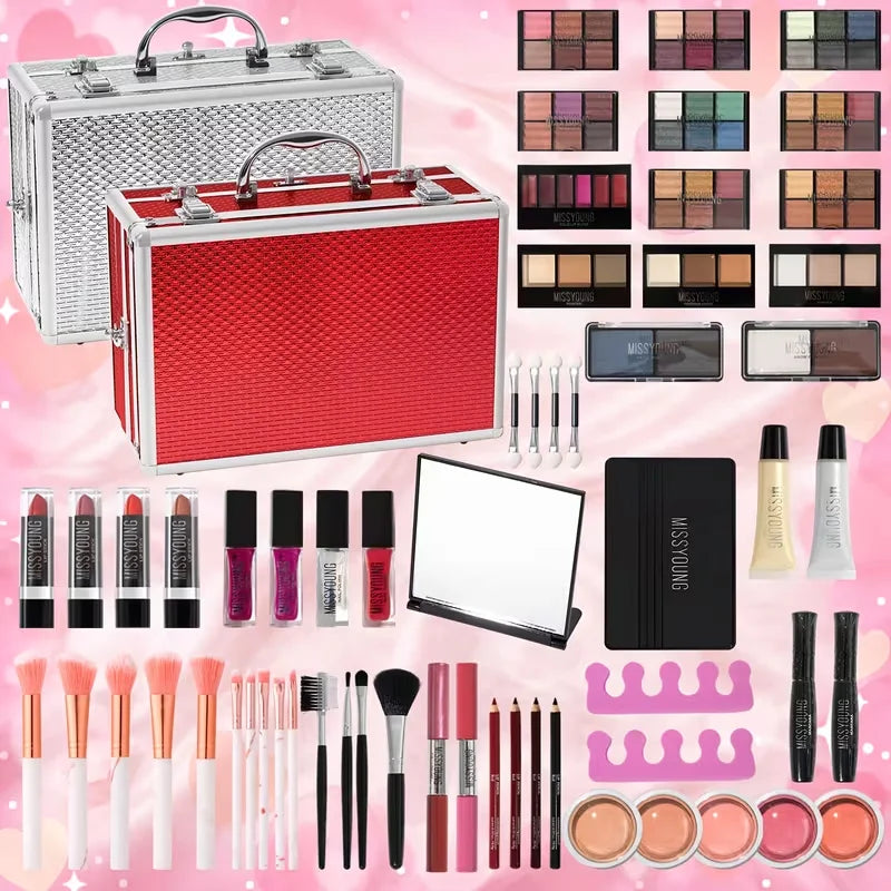 All-in-One Professional Makeup Travel Kit - 8