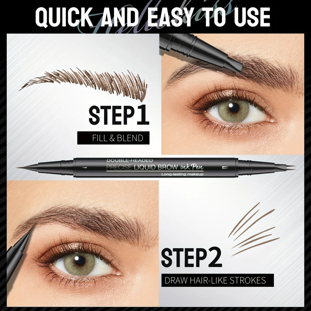 Waterproof Dual-Tip Liquid Eyebrow Pen