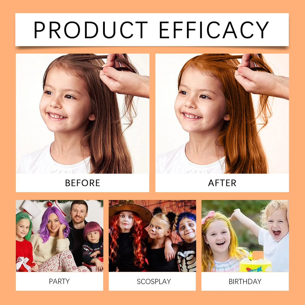 Temporary Hair Color Wax for Kids Parties