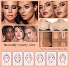 3-Piece Face Contouring and Highlighting Makeup Set