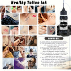 Temporary Black Henna Tattoo Gel for Festivals and Body Art