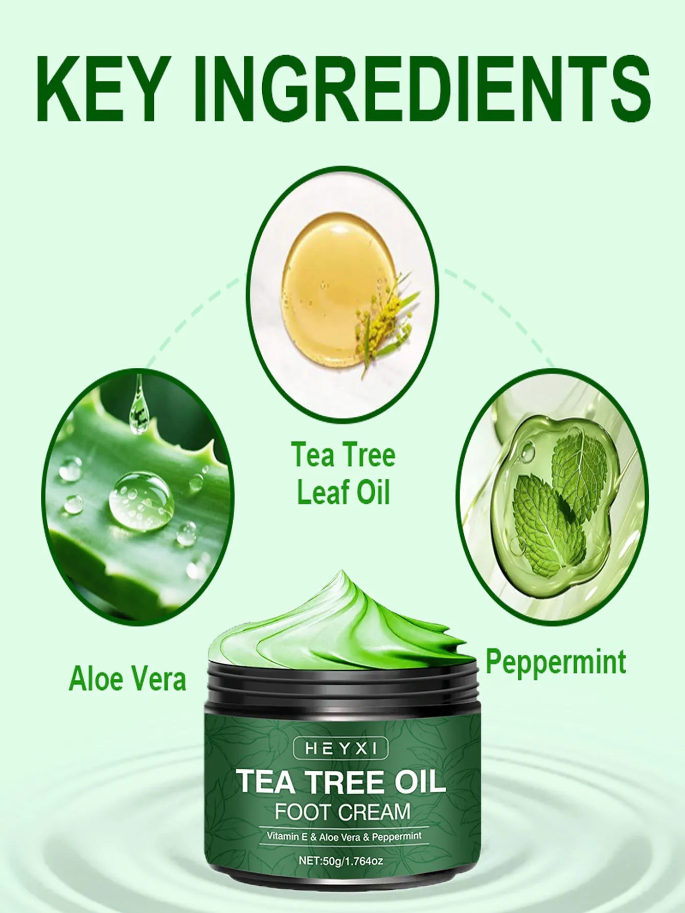 Tea Tree Oil Moisturizing Repair Cream for Hands and Feet - 10