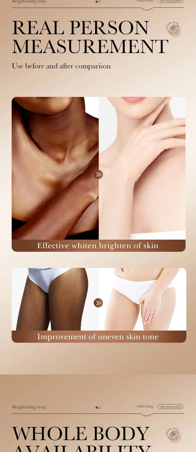 Niacinamide and Arbutin Brightening Facial and Body Soap