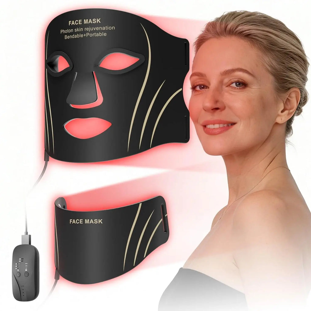 7-Color LED Light Therapy Face and Neck Mask