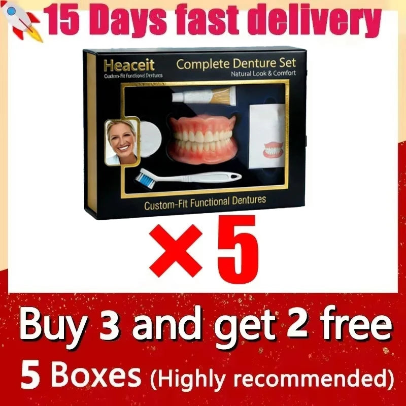 Comfort Fit Natural Looking Denture Set