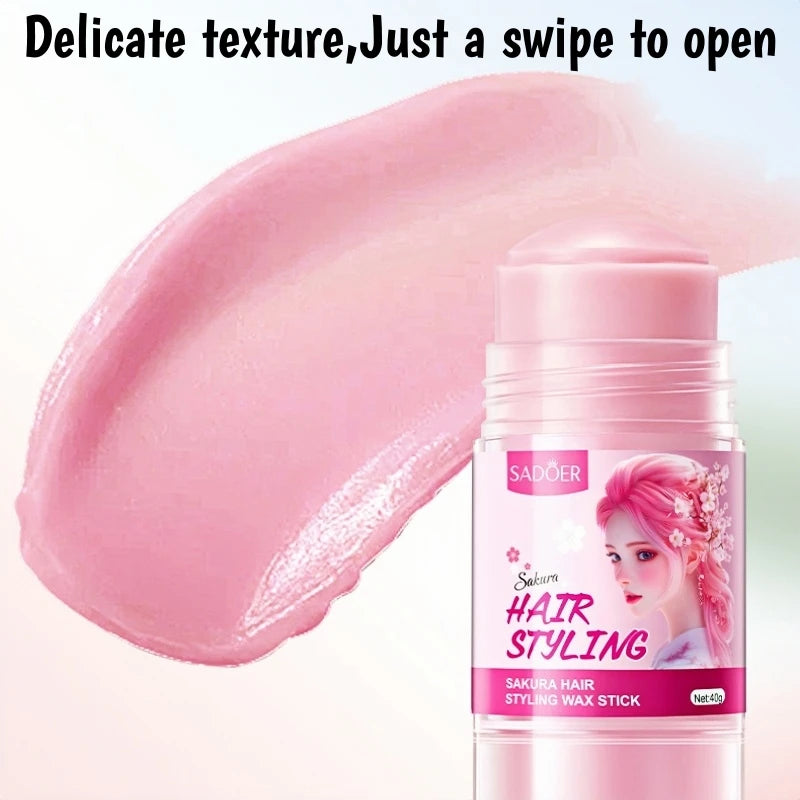 Cherry Blossom Anti-Frizz Hair Styling Wax Stick