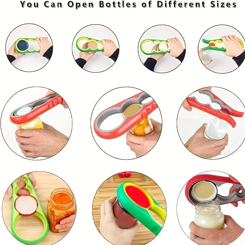 4-in-1 Non-Slip Jar and Bottle Opener - 4