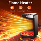 Portable Electric Space Heater with Rapid Ceramic Heating