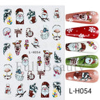 Festive Christmas Holiday Nail Art Decals