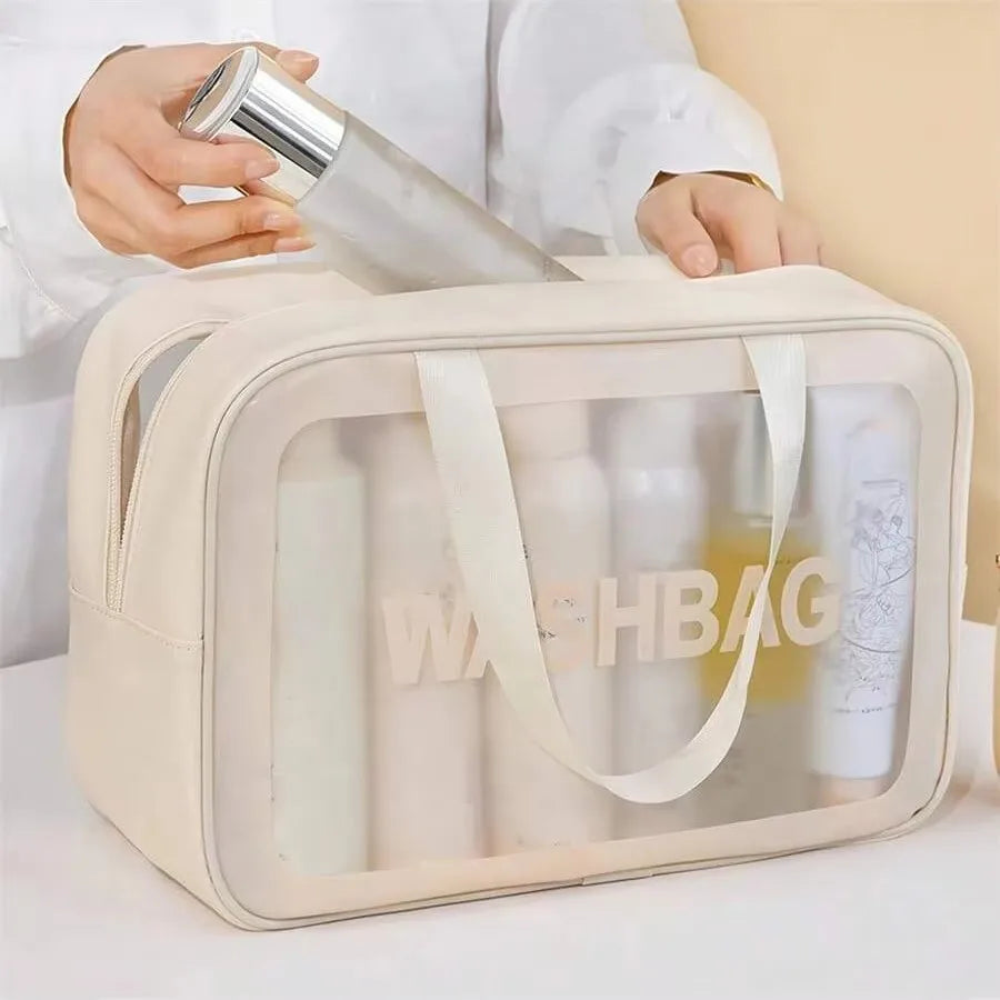 Waterproof Transparent Large Capacity Cosmetic Travel Bag