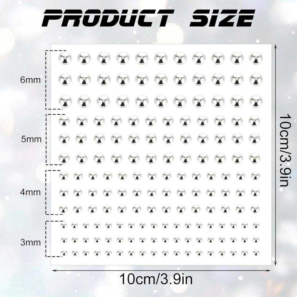 Self-Adhesive Crystal Face and Body Gem Stickers