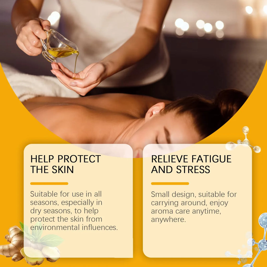 Relaxing Ginger Body Massage Oil for Muscle Relief