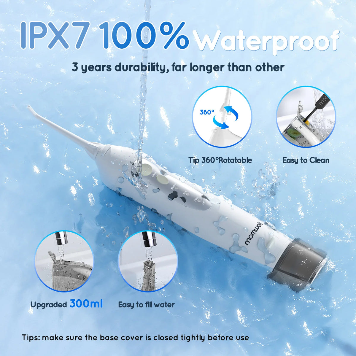 Portable Electric Water Flosser for Deep Teeth Cleaning