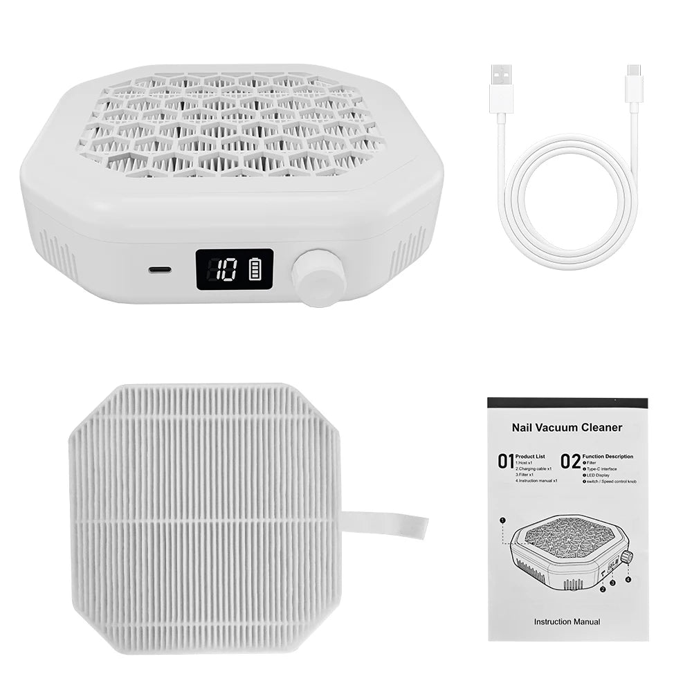 Portable Cordless Nail Dust Collector