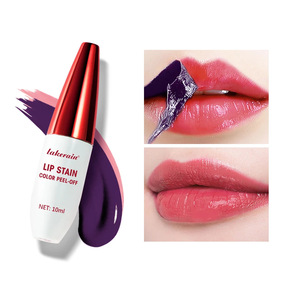 Waterproof Peel-Off Lip Stain for Long-Lasting Matte Color