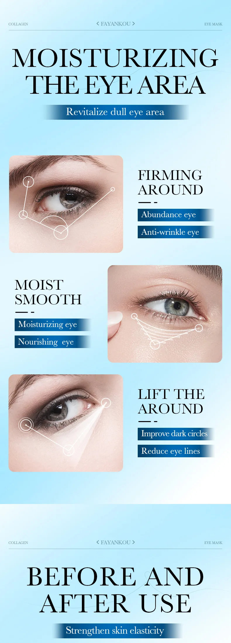 Hydrating Collagen Eye Patches for Dark Circles and Puffiness - 14