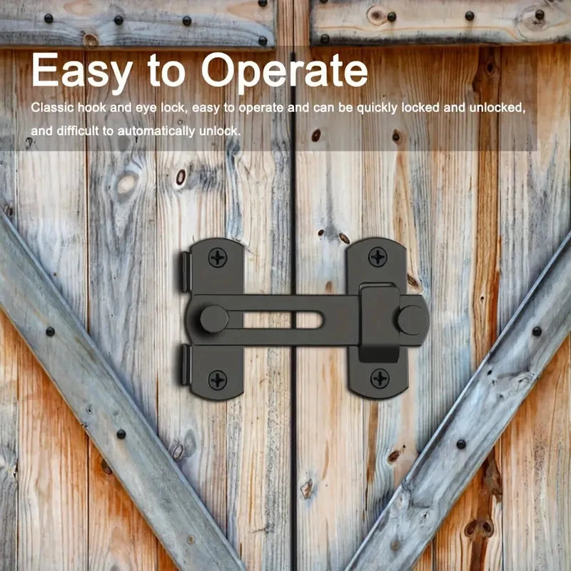 90 Degree Stainless Steel Security Door Latch Bolt - 3