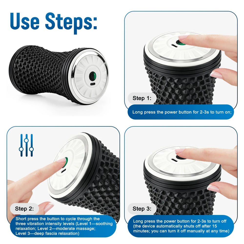 Electric Vibrating Muscle Recovery Massage Roller