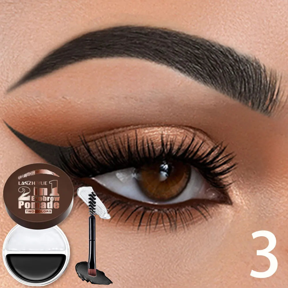 Waterproof 2-in-1 Dual Color Eyebrow Enhancer Gel