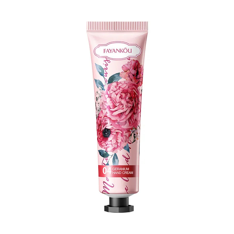 Hydrating Geranium Floral Hand Cream for Dry Skin
