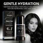 4-in-1 Instant Black Hair Dye and Nourishing Shampoo