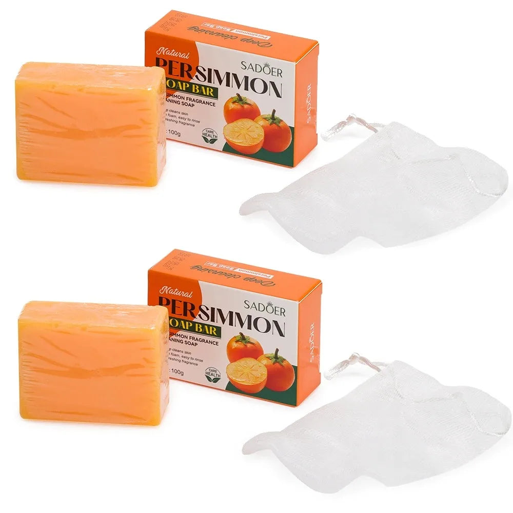 Natural Persimmon Exfoliating Cleansing Soap Bar