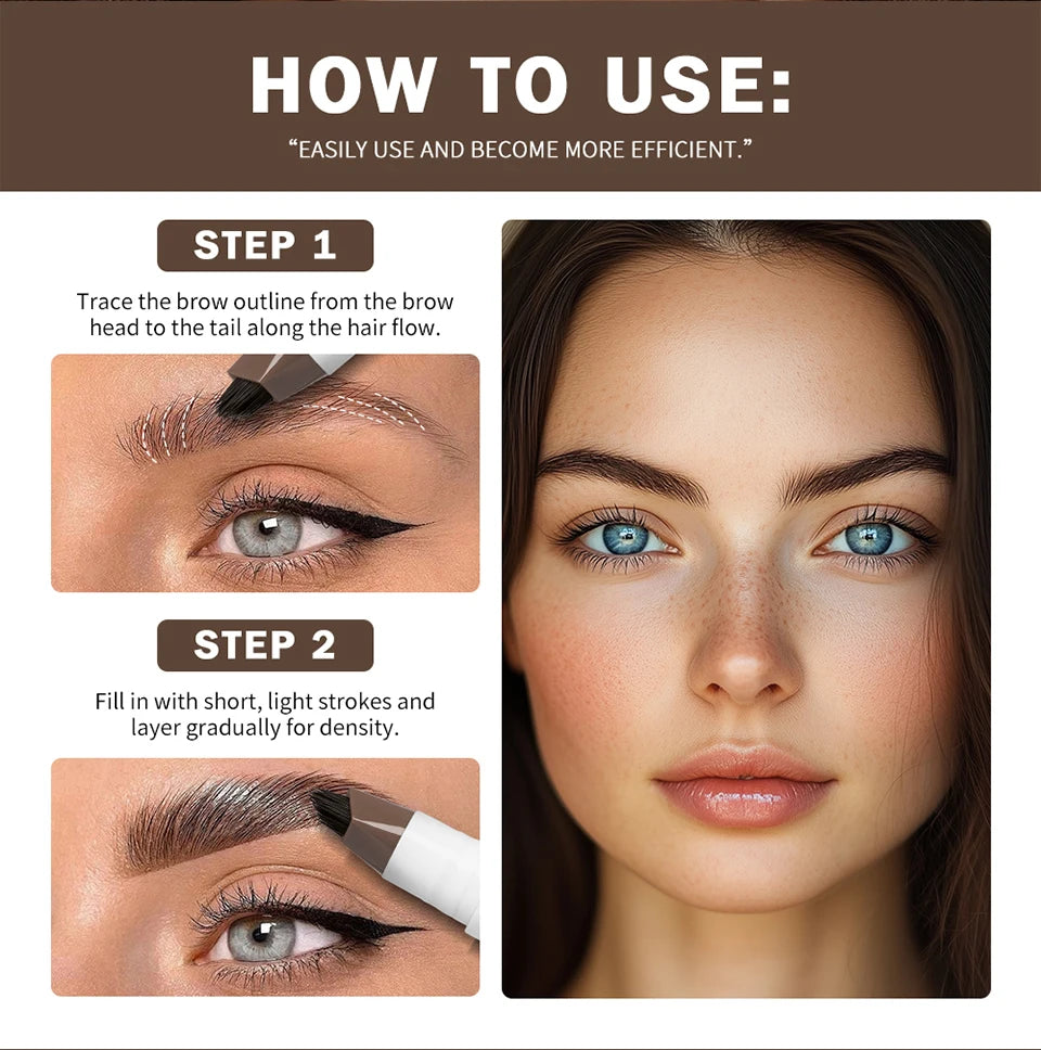Microblading Multi-Fork Liquid Eyebrow Pen