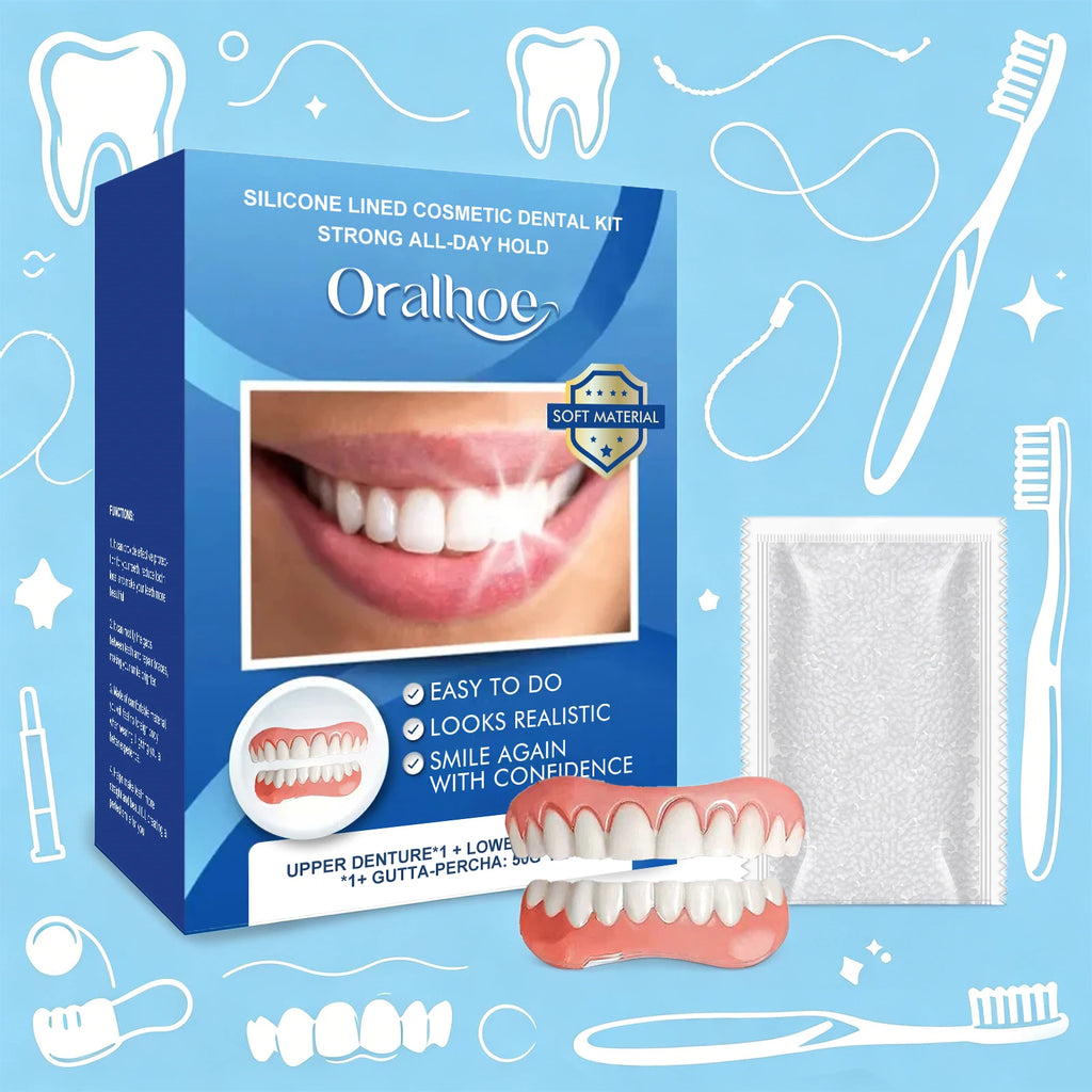 Instant Cosmetic Smile Veneers for Upper and Lower Teeth