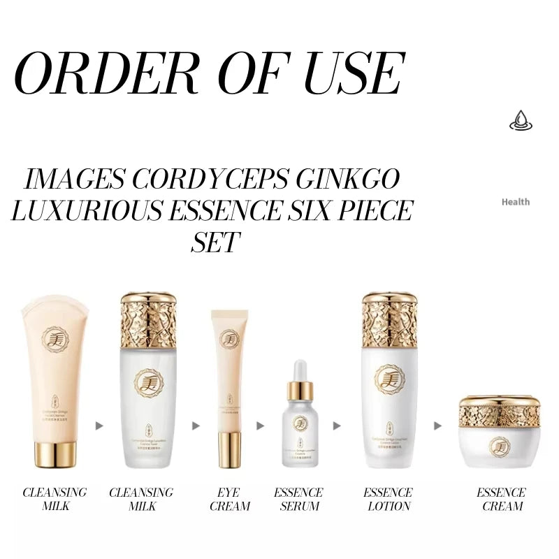 Luxurious Cordyceps & Ginkgo Facial Skincare Set