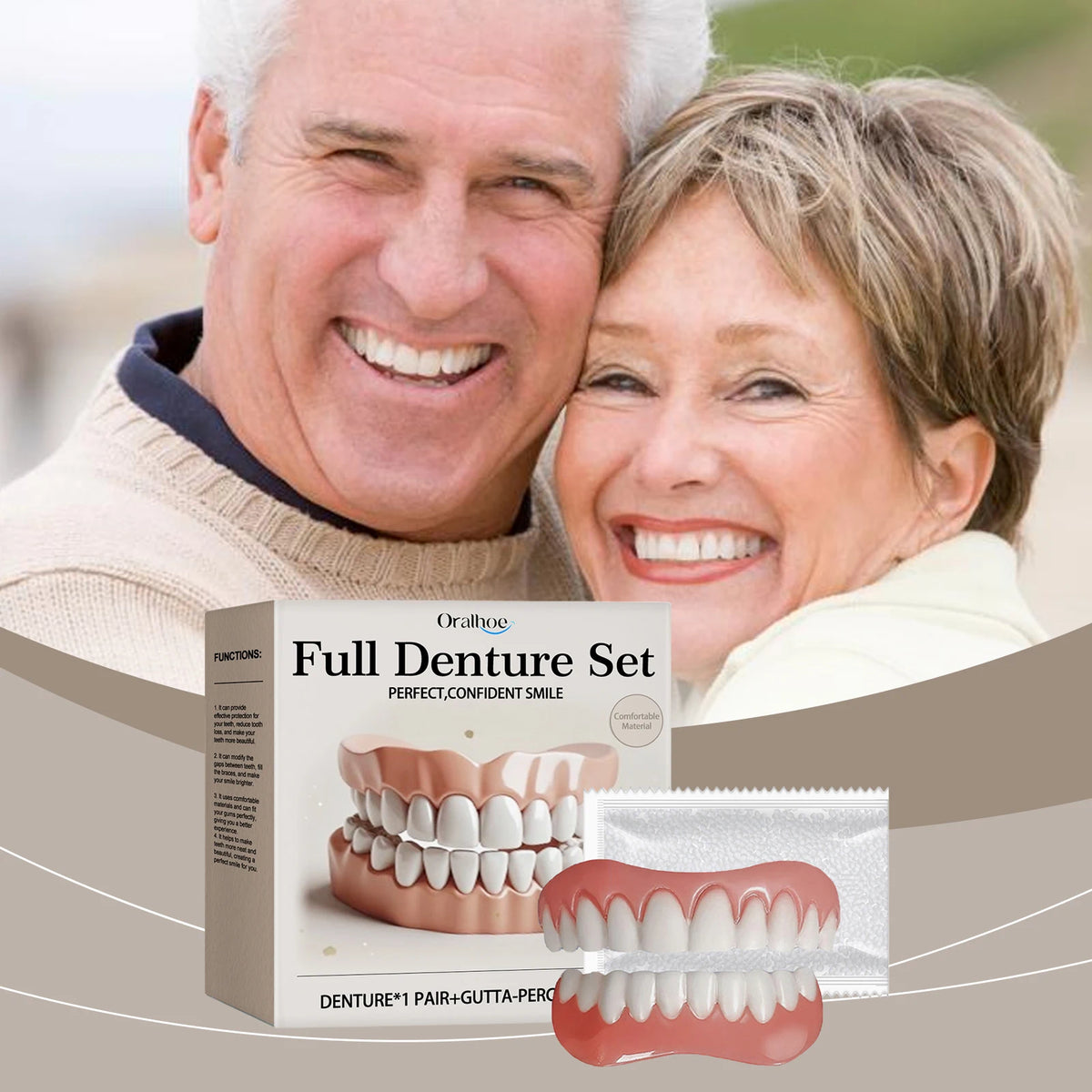 Temporary Cosmetic Denture and Smile Restoration Kit