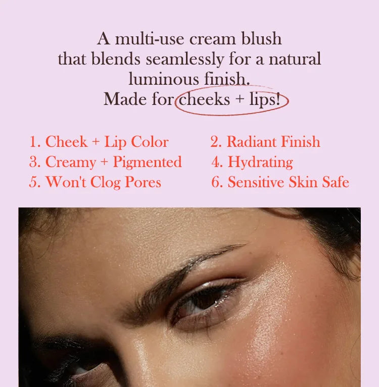 Luminous Cream Blush for Lips and Cheeks