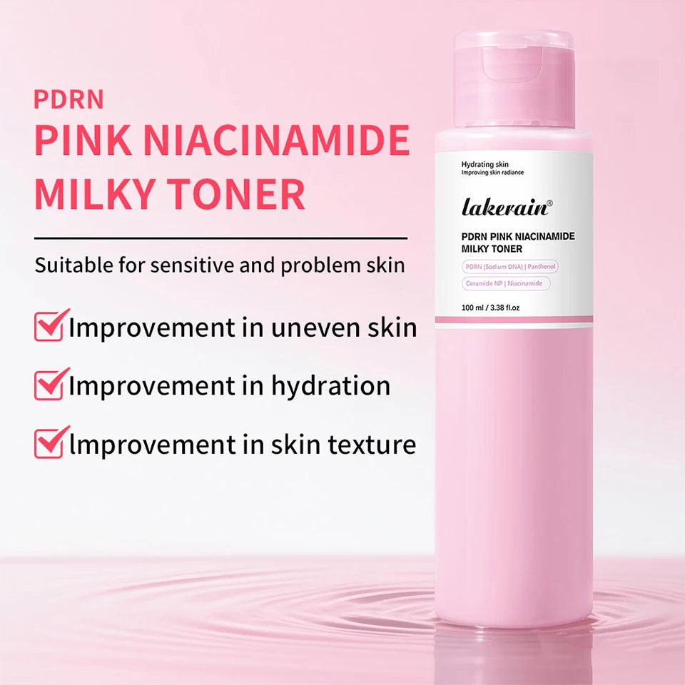 PDRN Niacinamide Milky Facial Toner for Glowing Hydrated Skin