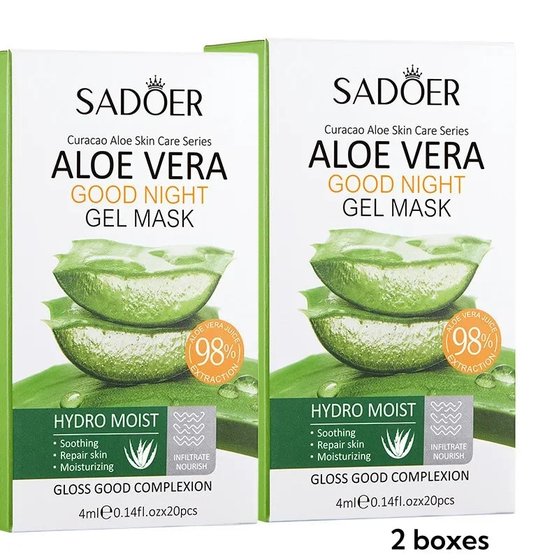 Hydrating Aloe Vera Overnight Gel Facial Masks
