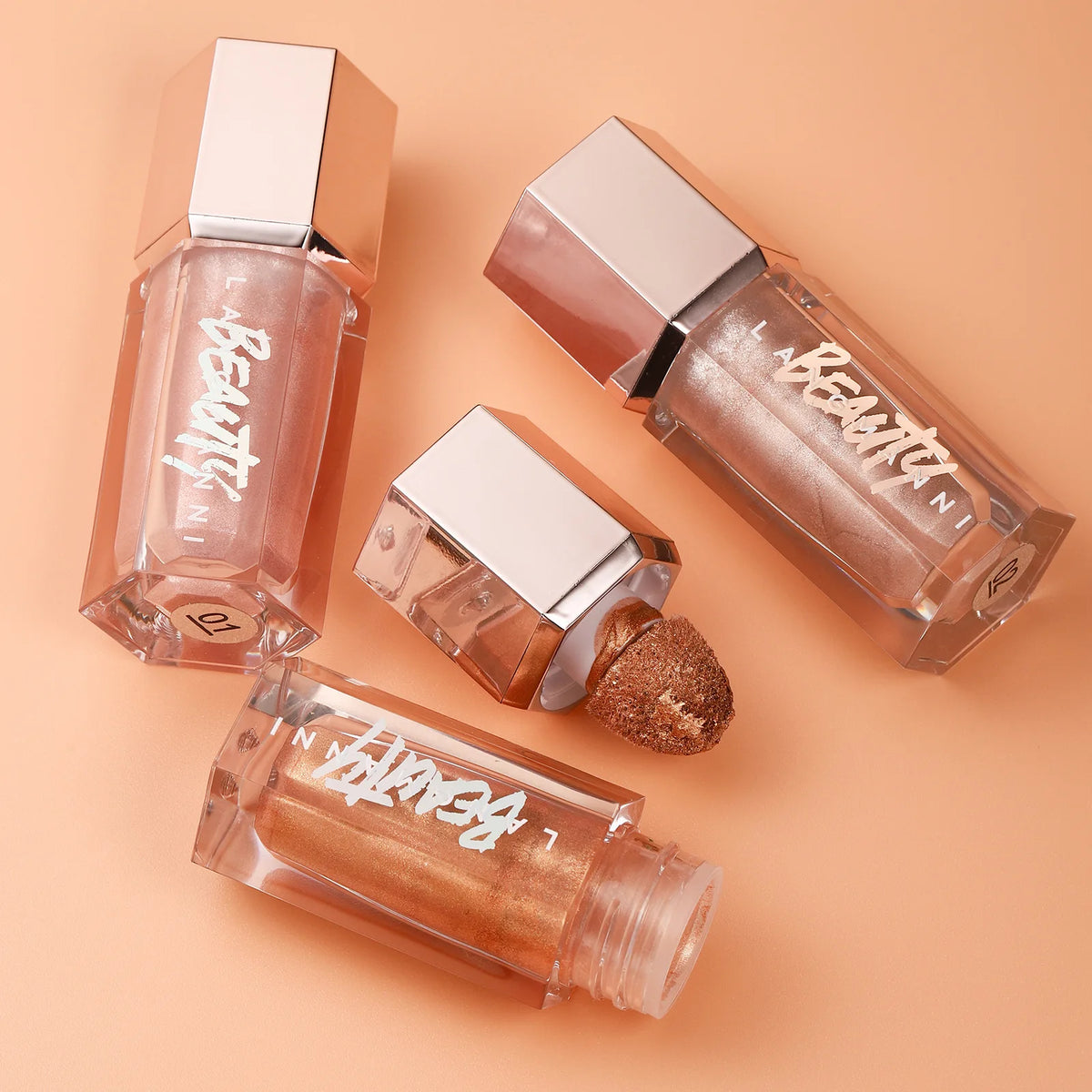 Liquid Glitter Highlighter for Radiant Face and Body Glow