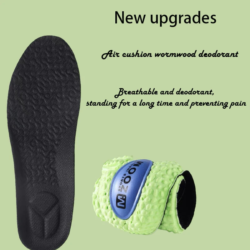 Shock-Absorbing Wormwood Sports Insoles