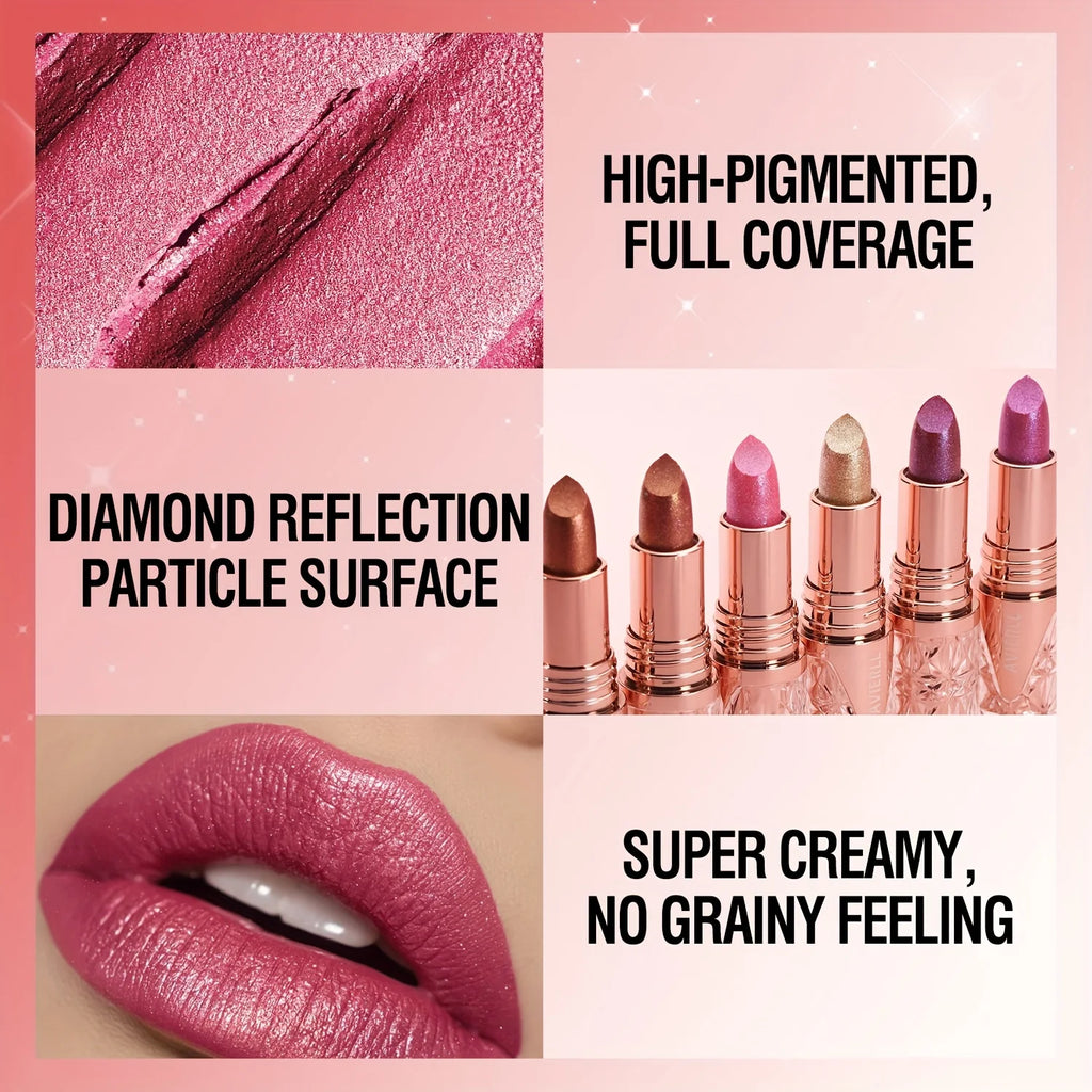 Pearlescent Glitter Waterproof Lipstick