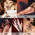 Temporary Henna Body Art Tattoo Paste Cone