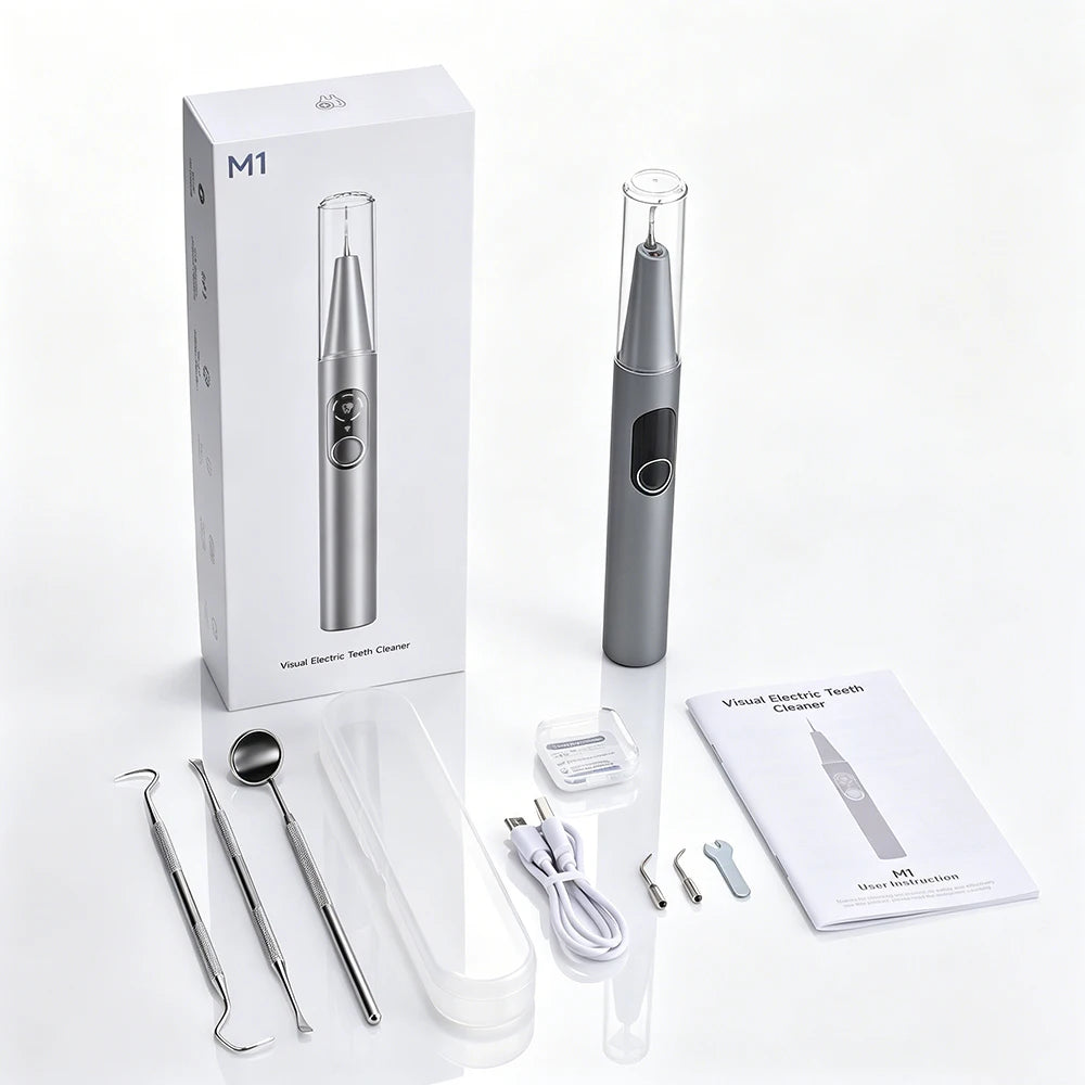 Visual Ultrasonic Teeth Cleaning & Plaque Removal Tool - 17