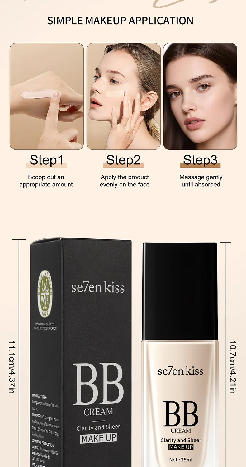 Long-Lasting Waterproof BB Cream Foundation - 17