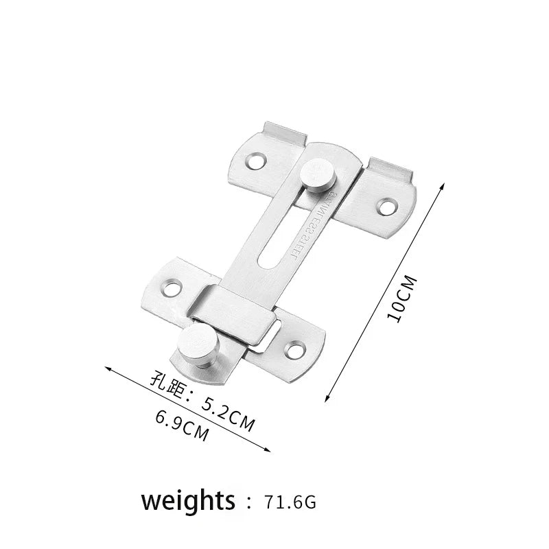 90 Degree Stainless Steel Security Door Latch Bolt
