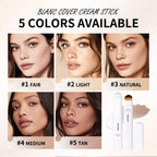 Color-Adapting Foundation Stick with Built-in Brush